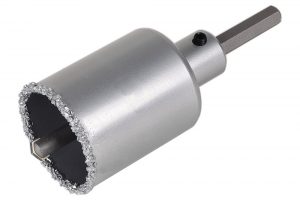 Wolfcraft Děrovka HM-sypaná průměr 53mm 6hr.stopka a vrták, hloubka řezu 55mm 3895000