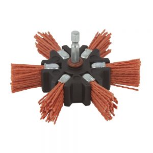 Wolfcraft Nylonový kartáč tvrdý vějíř 100mm 6stop 1512000