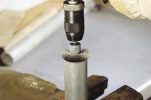 Wolfcraft Kartáč drátěný štětec 50 mm stopka 6mm 2712000 - Image 3