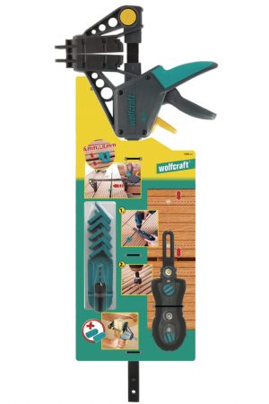 Wolfcraft SET TERASA – viditelné šrouby: svěrka, vrtací přípravek, vrták se záhlubníkem, 5 podložek 6988000 - Image 2
