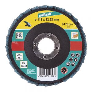 Wolfcraft brusný lamelový talíř s plstí ø 115 mm 8423099