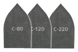 Wolfcraft 5 x samodržná mřížková plátna  80, 120, 220  8465000