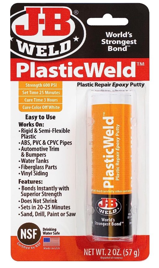 J-B WELD 8237 epoxidový tmel pro plastové povrchy PlasticWeld ( 57g )